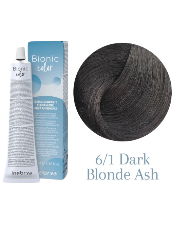 INEBRYA VOPSEA PERMANENTA PROFESIONALA FARA AMONIAC-6/1 DARK BLONDE ASH