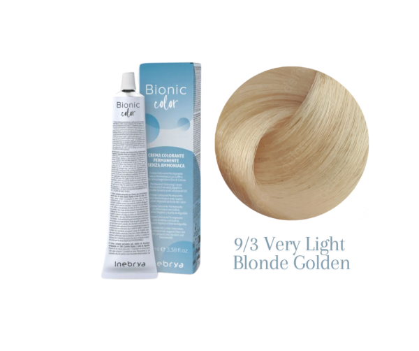 INEBRYA VOPSEA PERMANENTA PROFESIONALA FARA AMONIAC-9/3 VERY LIGHT BLONDE GOLDEN