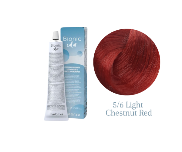 INEBRYA VOPSEA PERMANENTA PROFESIONALA FARA AMONIAC-5/6 LIGHT CHESTNUT RED