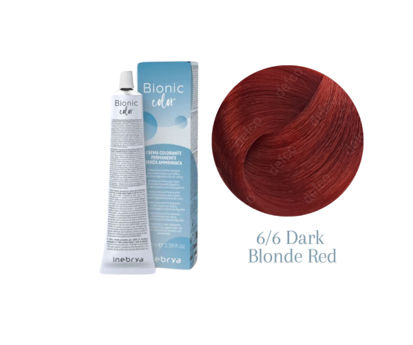 INEBRYA VOPSEA PERMANENTA PROFESIONALA FARA AMONIAC-6/6 DARK BLONDE RED