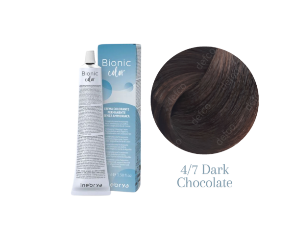 INEBRYA VOPSEA PERMANENTA PROFESIONALA FARA AMONIAC-4/7 DARK CHOCOLATE