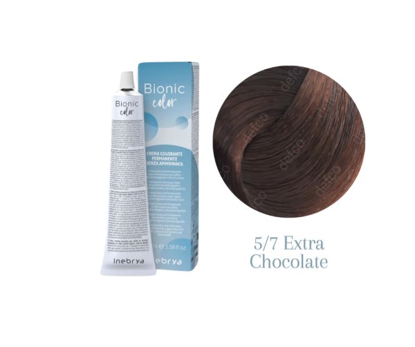 INEBRYA VOPSEA PERMANENTA PROFESIONALA FARA AMONIAC-5/7 EXTRA CHOCOLATE