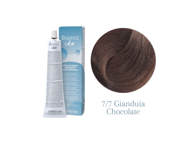 INEBRYA VOPSEA PERMANENTA PROFESIONALA FARA AMONIAC-7/7 GIANDUIA CHOCOLATE