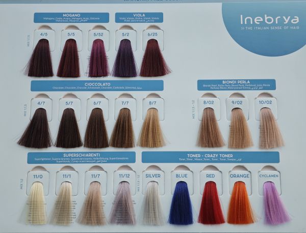 INEBRYA VOPSEA PERMANENTA PROFESIONALA FARA AMONIAC 8/46 LIGHT BLONDE COPPER RED